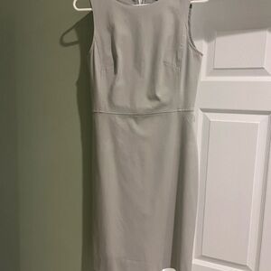 Elegant Grey Sleeveless Dress
